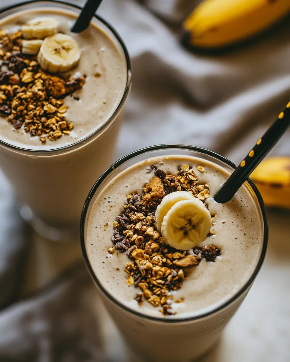 Easy Vegan Banana Bread Shakes with Walnut Milk recipe photo