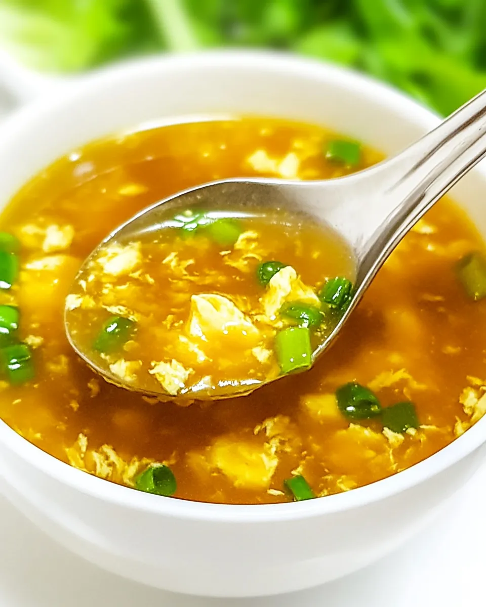 Easy Vegan Egg Drop Soup (Easy!) food shot