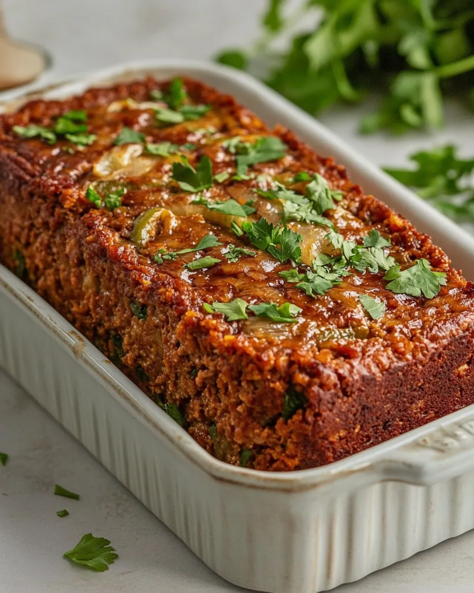 Easy Vegan Meatloaf food shot