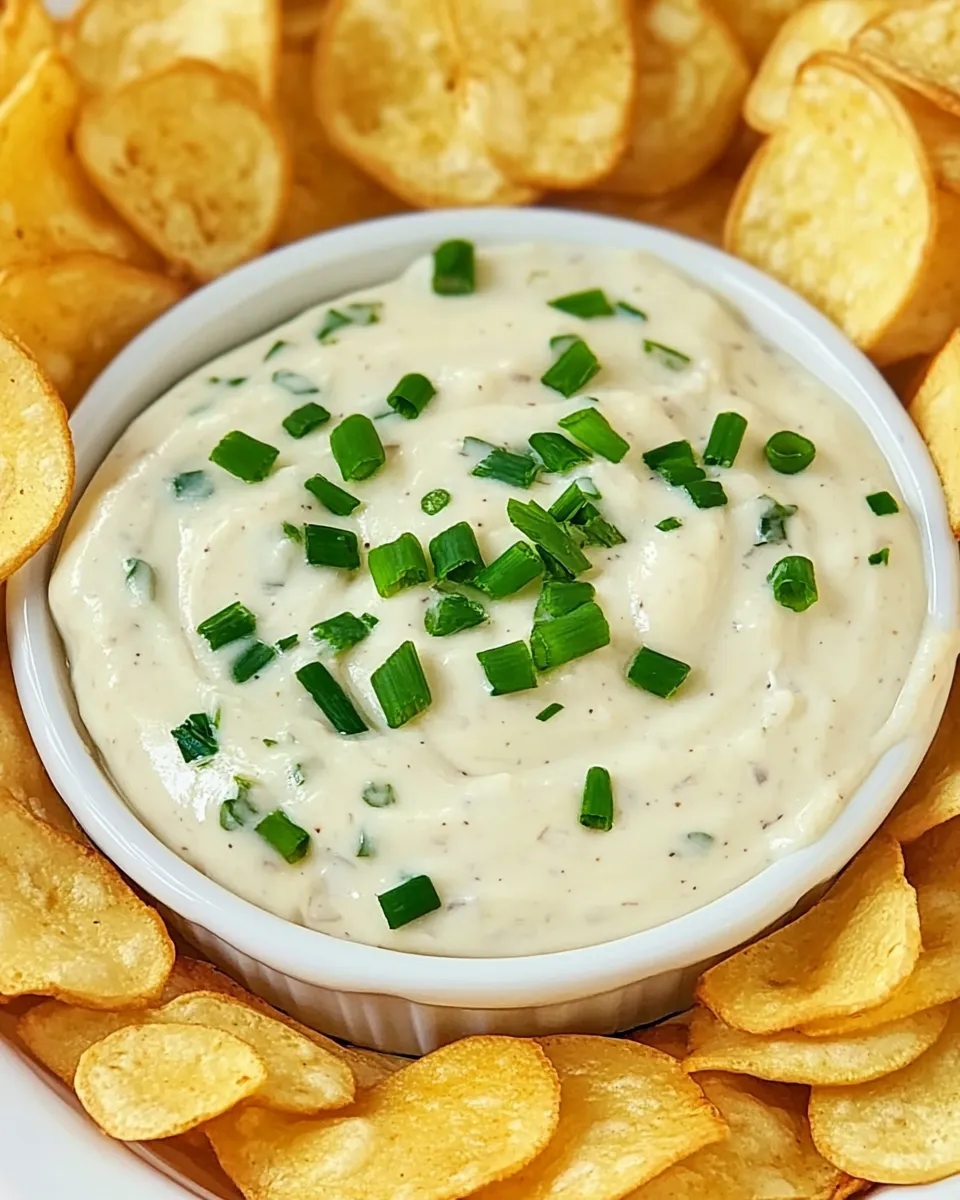 Classic Vegan Onion Dip recipe image