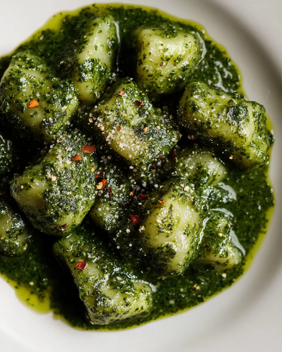 Easy Vegan Potato Gnocchi with Kale Sauce recipe photo