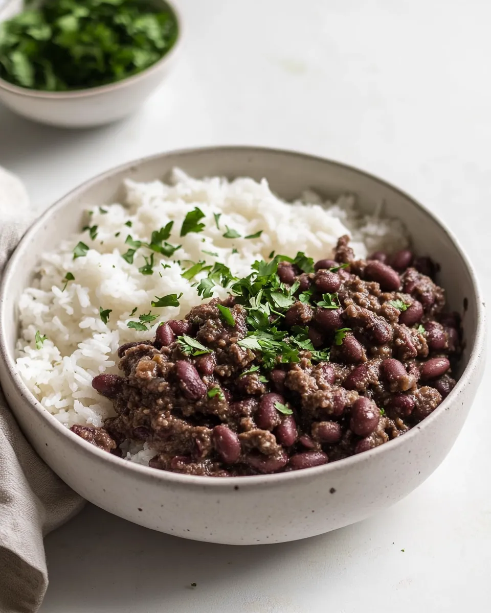 Classic Vegan Red Beans And Rice dish photo