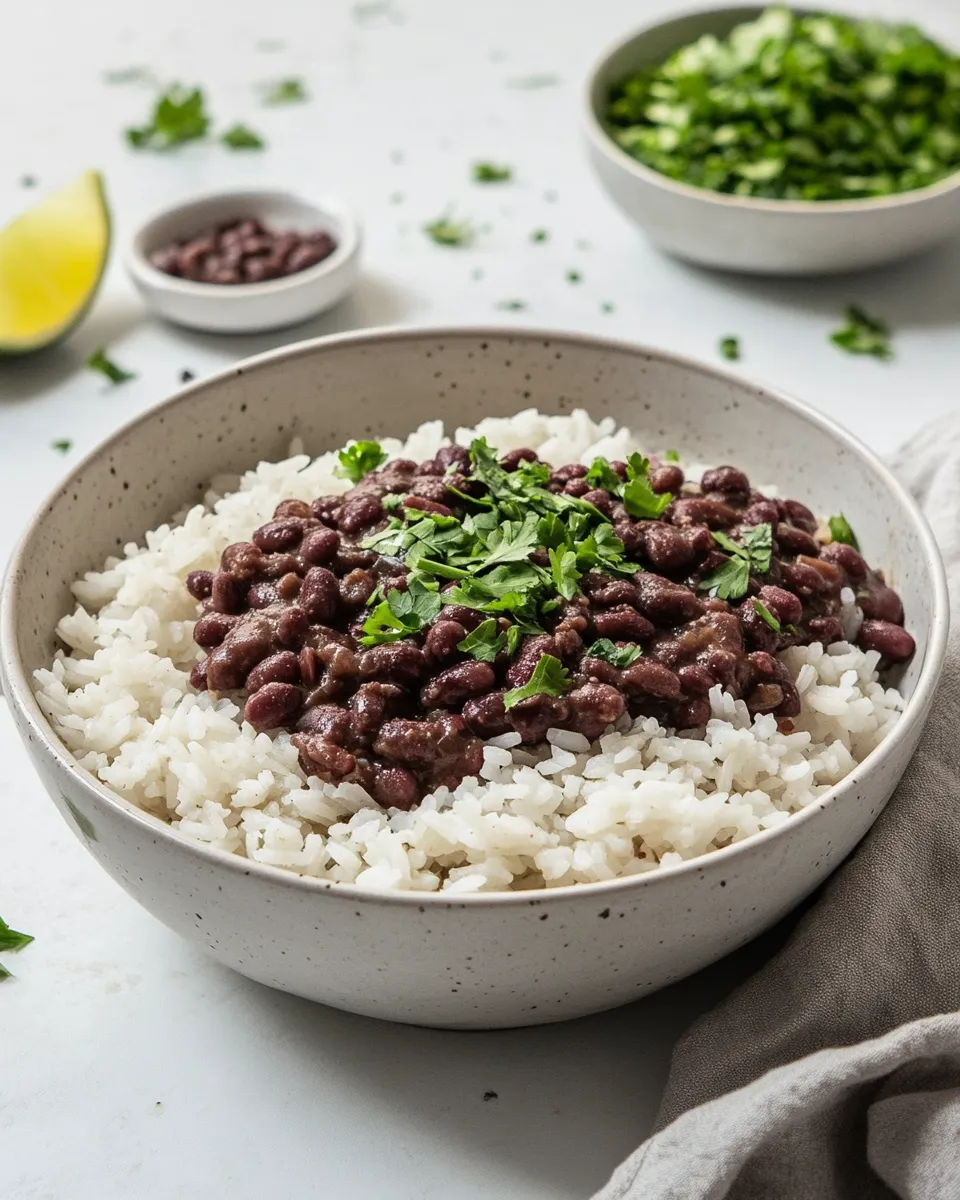 Easy Vegan Red Beans And Rice food shot