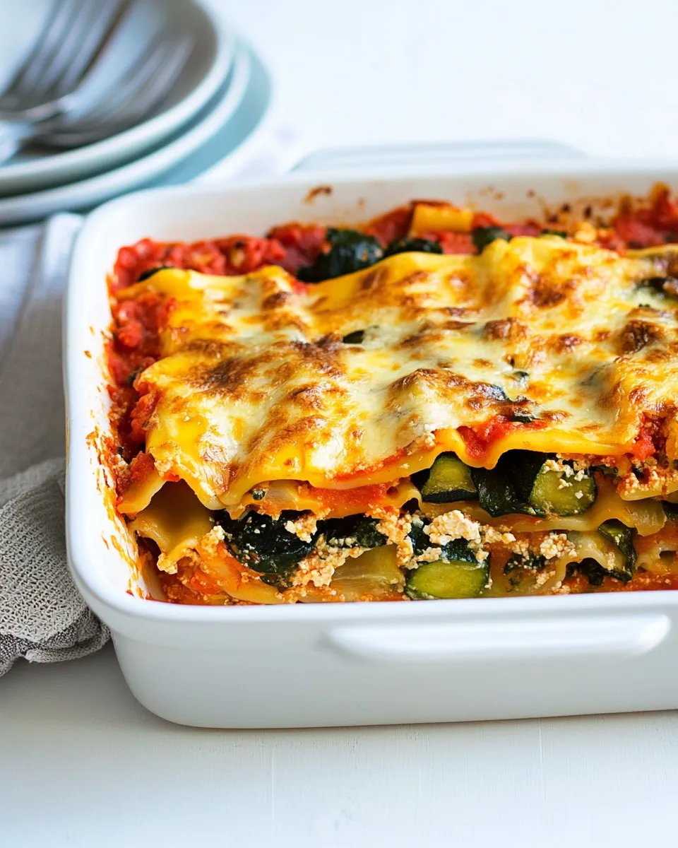 Easy Vegetable Lasagna Recipe shot
