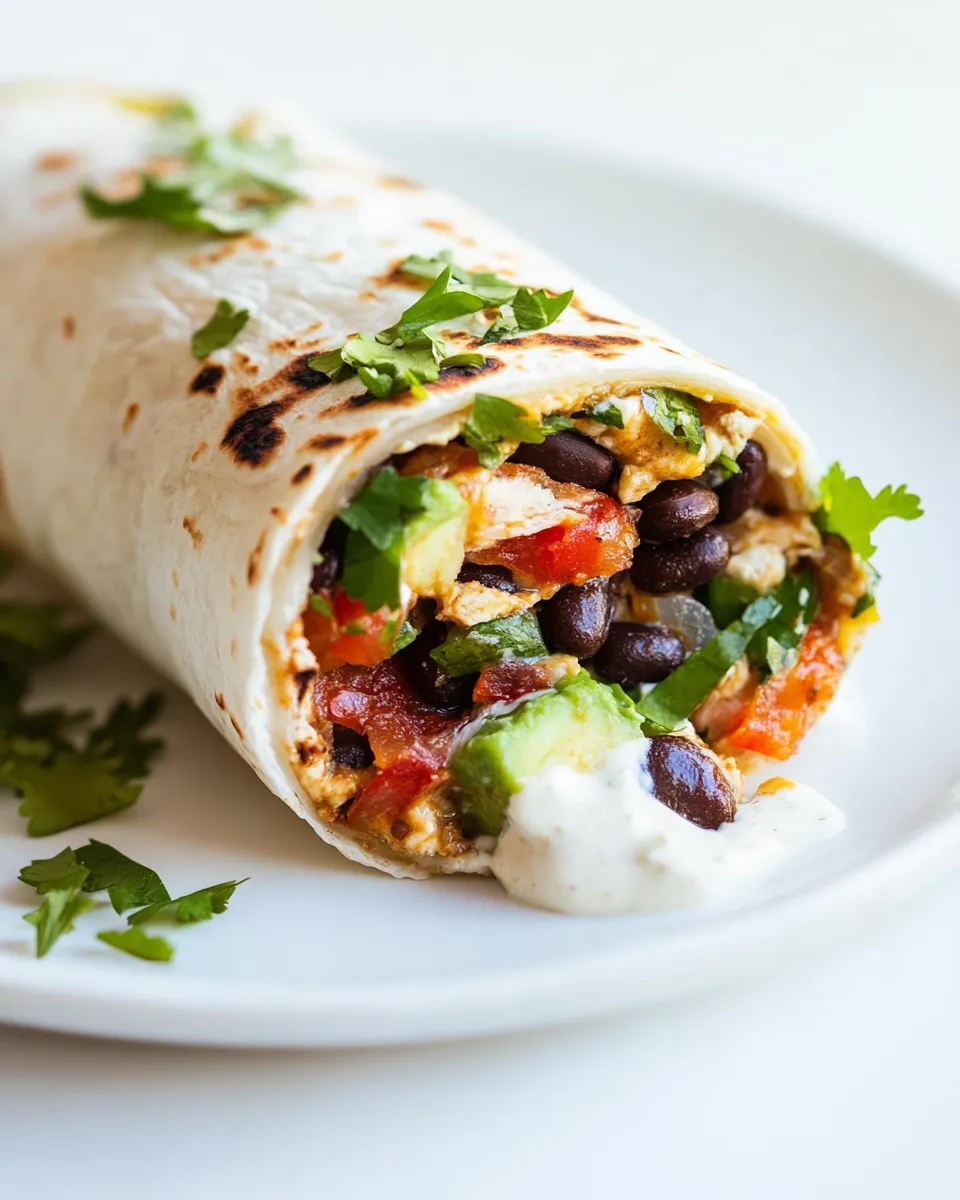 Delicious Vegetarian Burrito picture