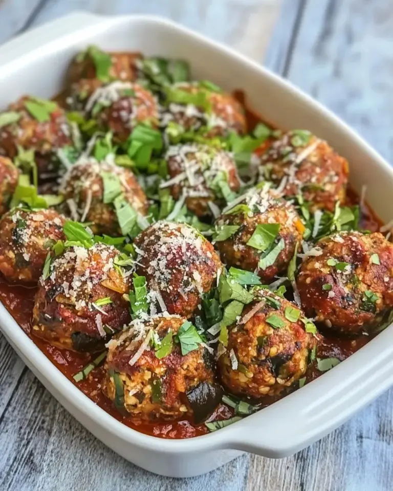 Homemade Vegetarian Eggplant Meatballs recipe photo
