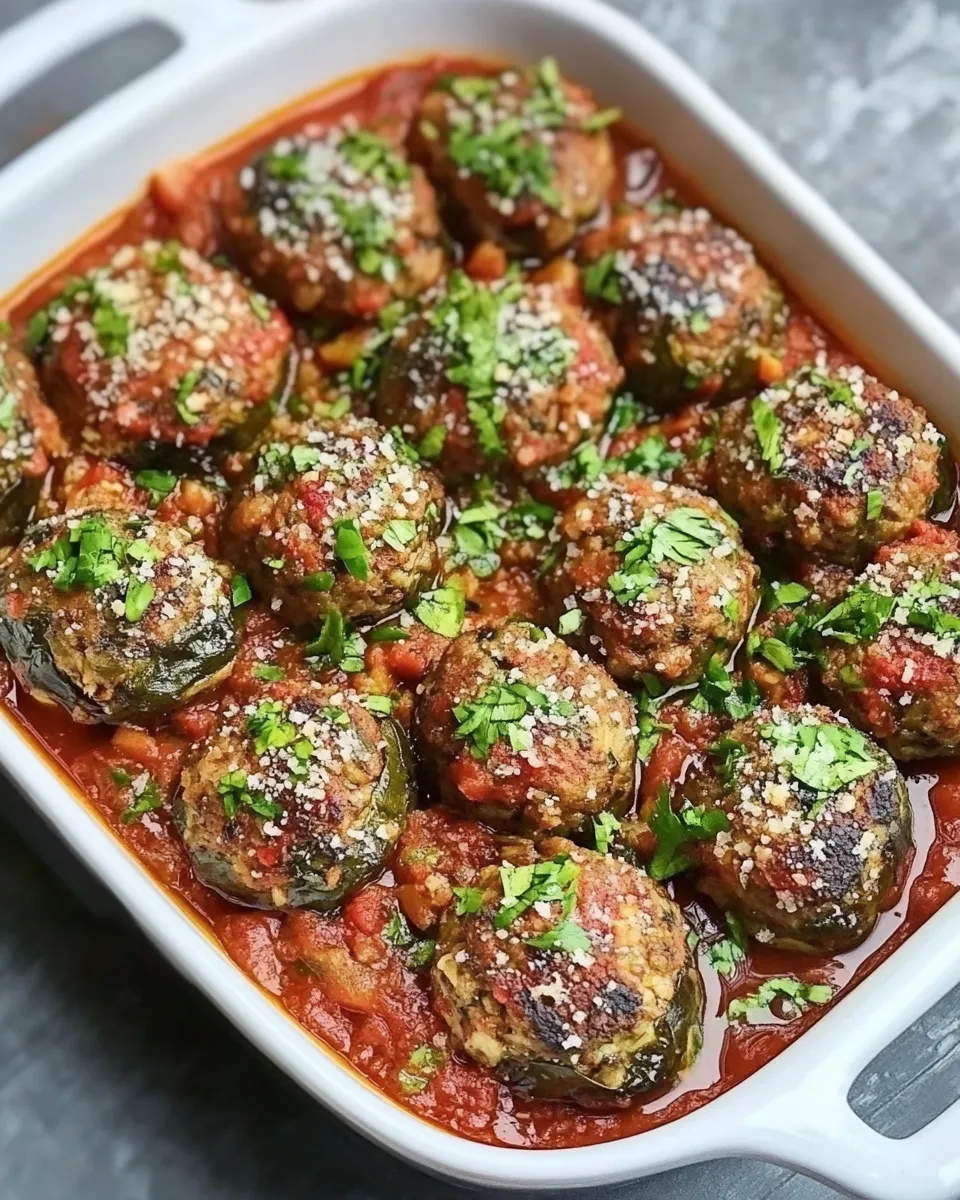 Easy Vegetarian Eggplant Meatballs food shot