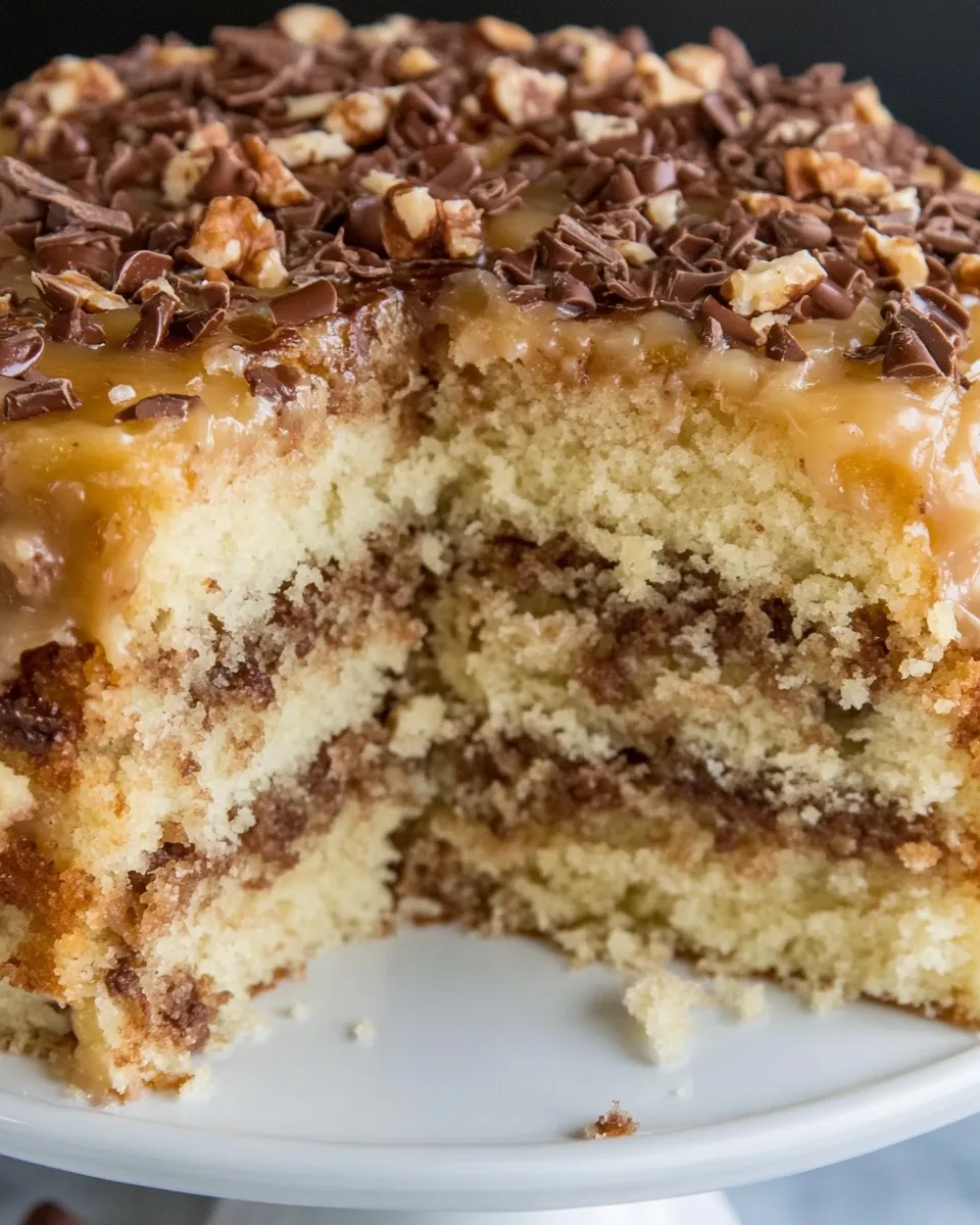 Homemade White German Chocolate Cake photo