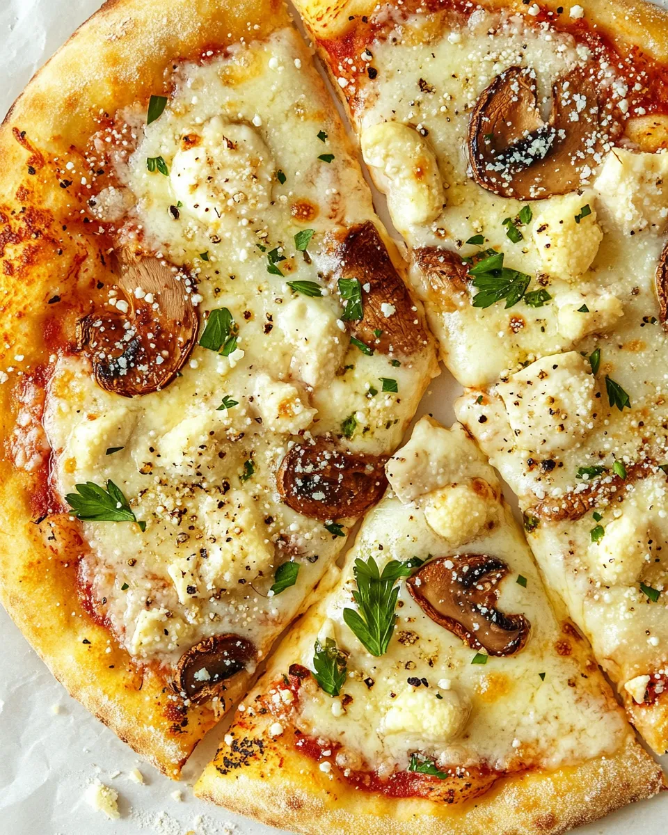 Classic White Pizza (Mellow Mushroom Copycat) image