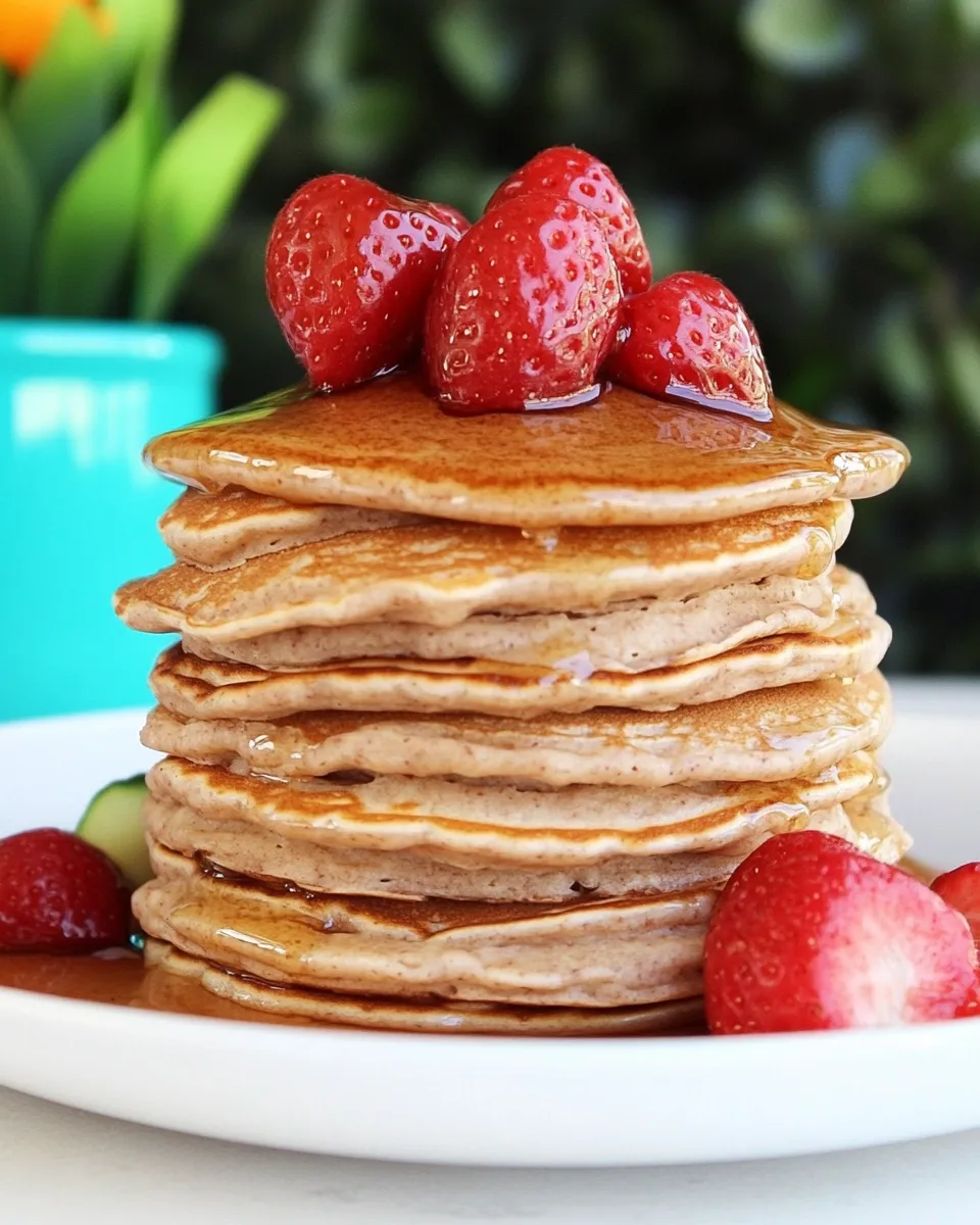 Healthy Whole Wheat Buttermilk Silver Dollar Pancakes food shot