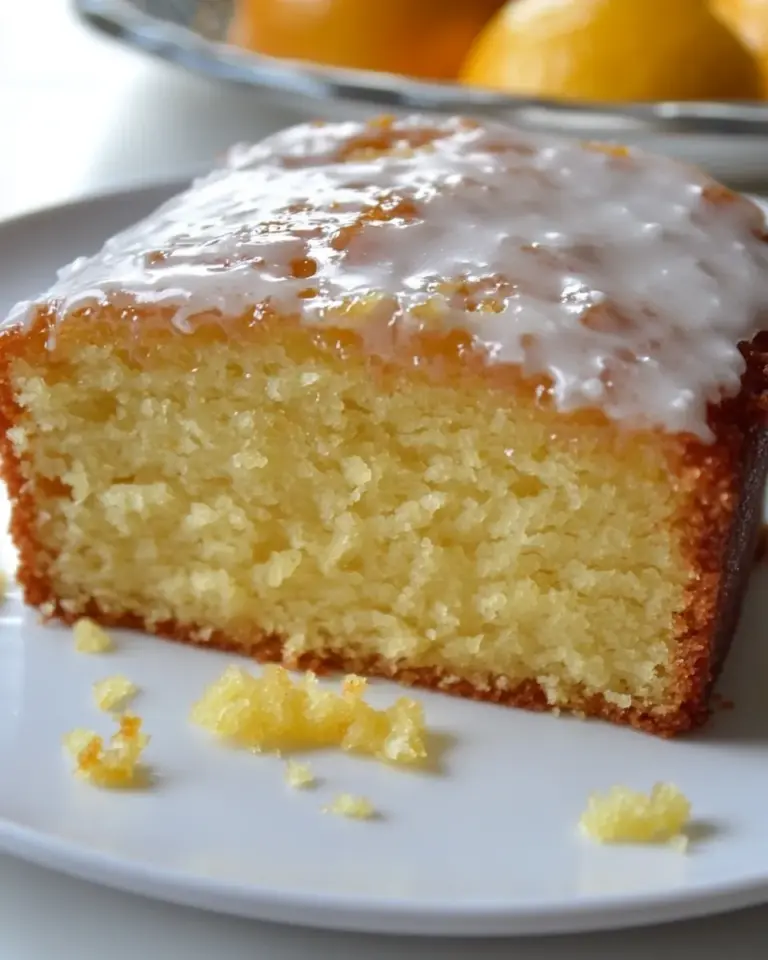 Homemade Zesty Orange Drizzle Cake a classic British treat photo