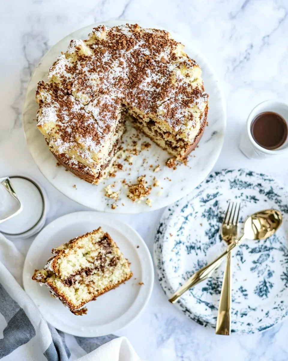 Homemade Zucchini Bread Coffee Cake. recipe photo