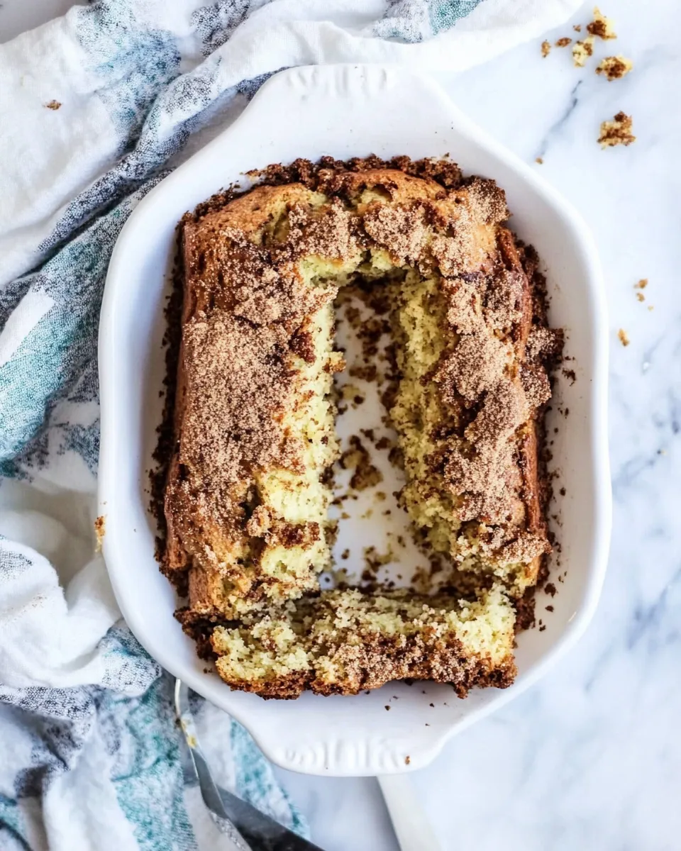Easy Zucchini Bread Coffee Cake. food shot